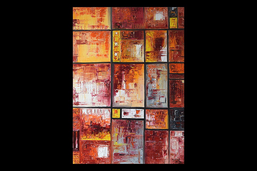Code004-Construction-of-an-Human-History-Oil-canvas-36'-x-24'