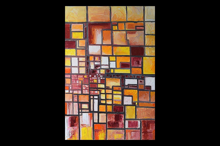 Code005-Construction-of-the-Human-Logic-Oil-Canvas-36'-x-24'