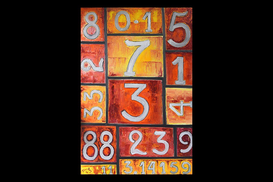 Code006-Numerologic-Construction-Oil canvas-36'-x-24'