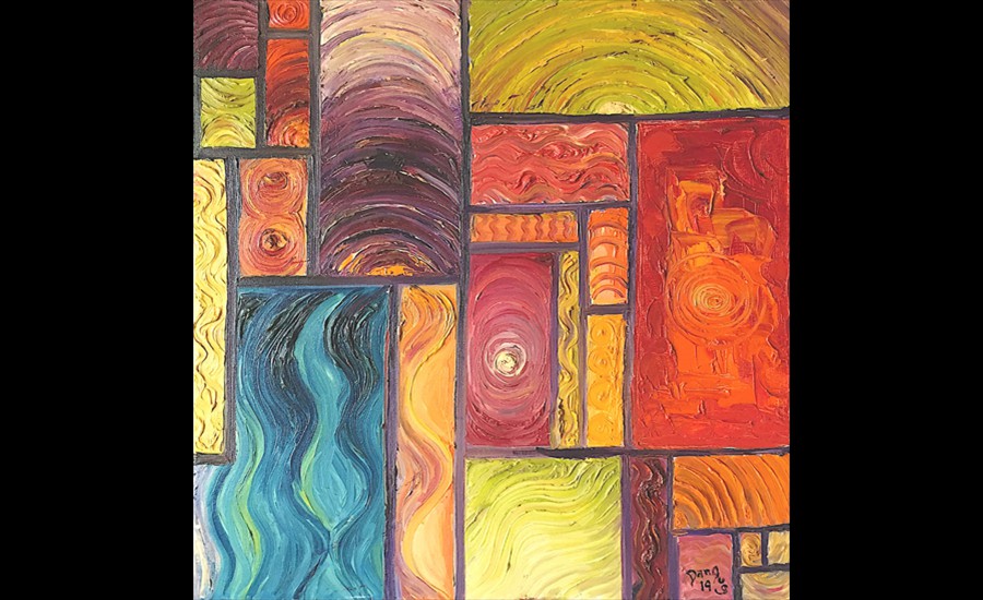 Code-018--Gravitational-Waves--Oil-canvas-32'-x-24'